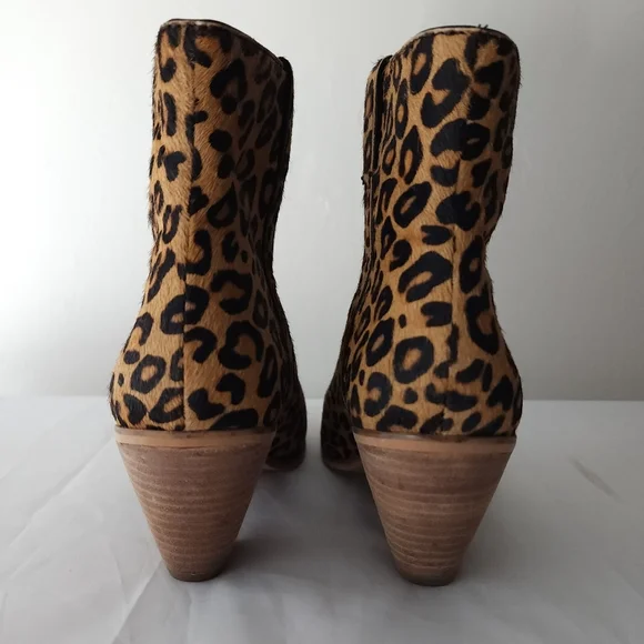 Frye & Co. Leopard Print Ankle Boots - Picture 3 of 7
